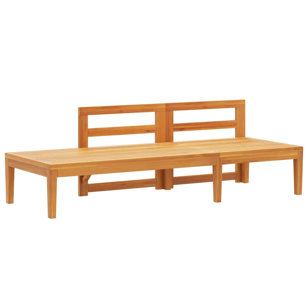 Tuinbank met tafel en donkergrijze kussens massief acaciahout is nu te koop bij PeponiXL, paradijselijk wonen!