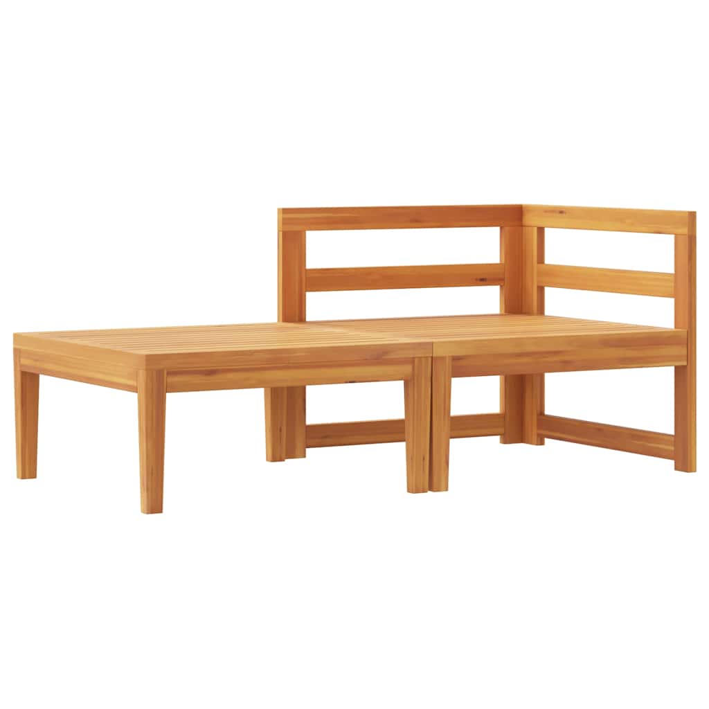 2-delige Loungeset met donkergrijze kussens acaciahout is nu te koop bij PeponiXL, paradijselijk wonen!
