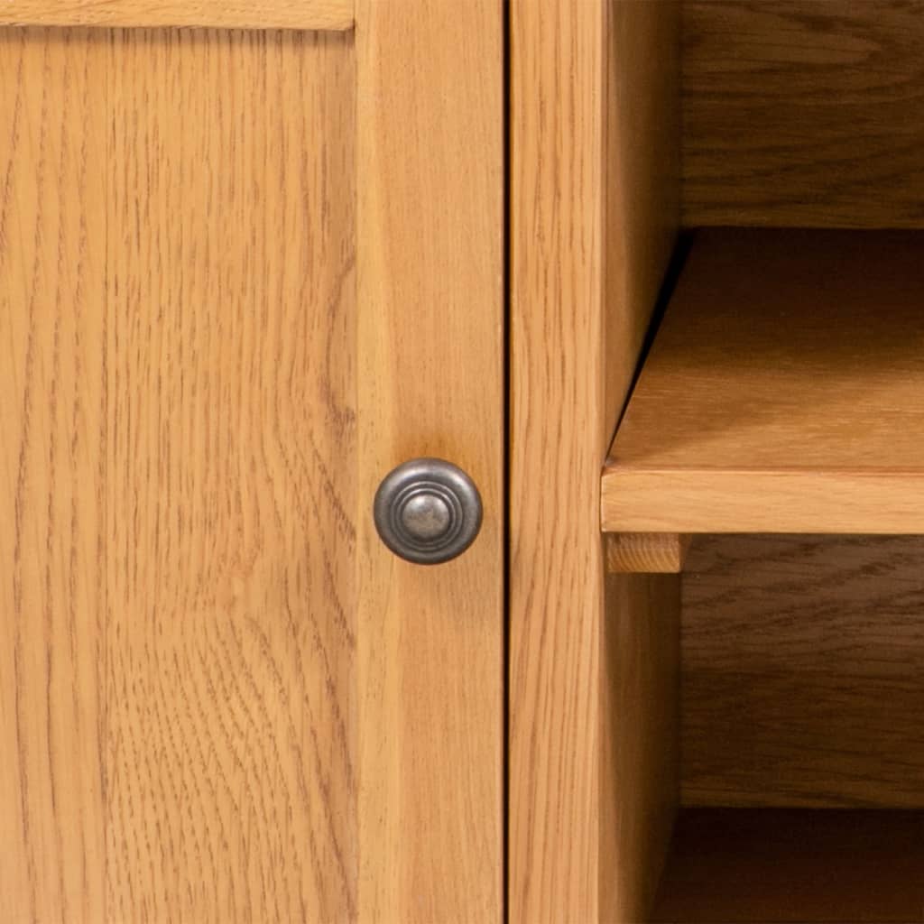 Tv-meubel 110x35x44 cm massief eikenhout is nu te koop bij PeponiXL, paradijselijk wonen!