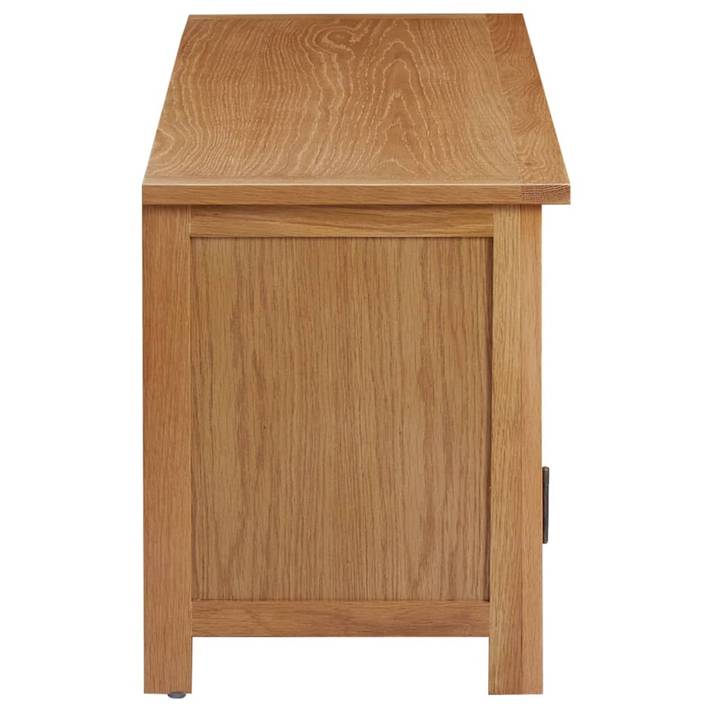 Tv-meubel 110x35x44 cm massief eikenhout is nu te koop bij PeponiXL, paradijselijk wonen!