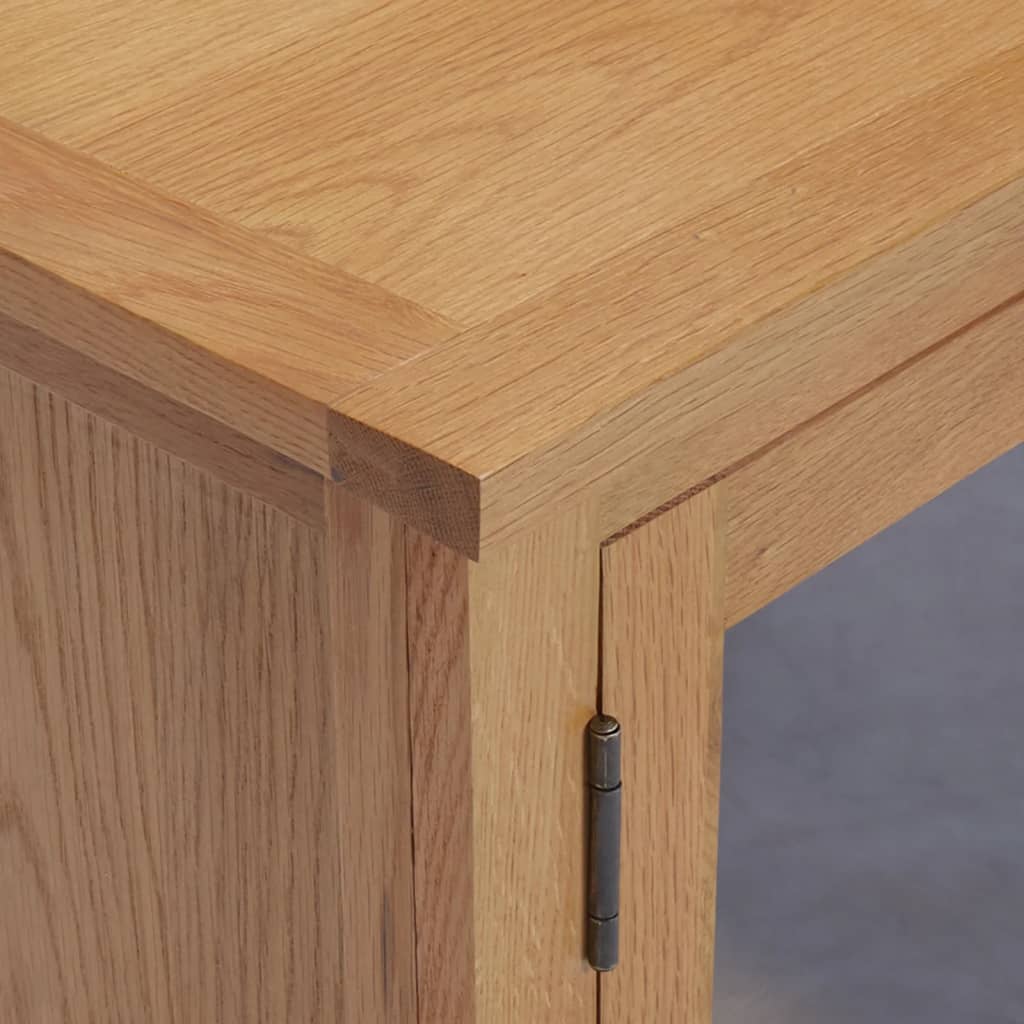 Tv-meubel 110x35x44 cm massief eikenhout is nu te koop bij PeponiXL, paradijselijk wonen!
