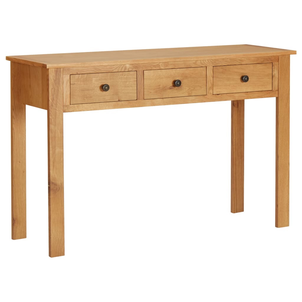 Kaptafel 110x40x75 cm massief eikenhout is nu te koop bij PeponiXL, paradijselijk wonen!