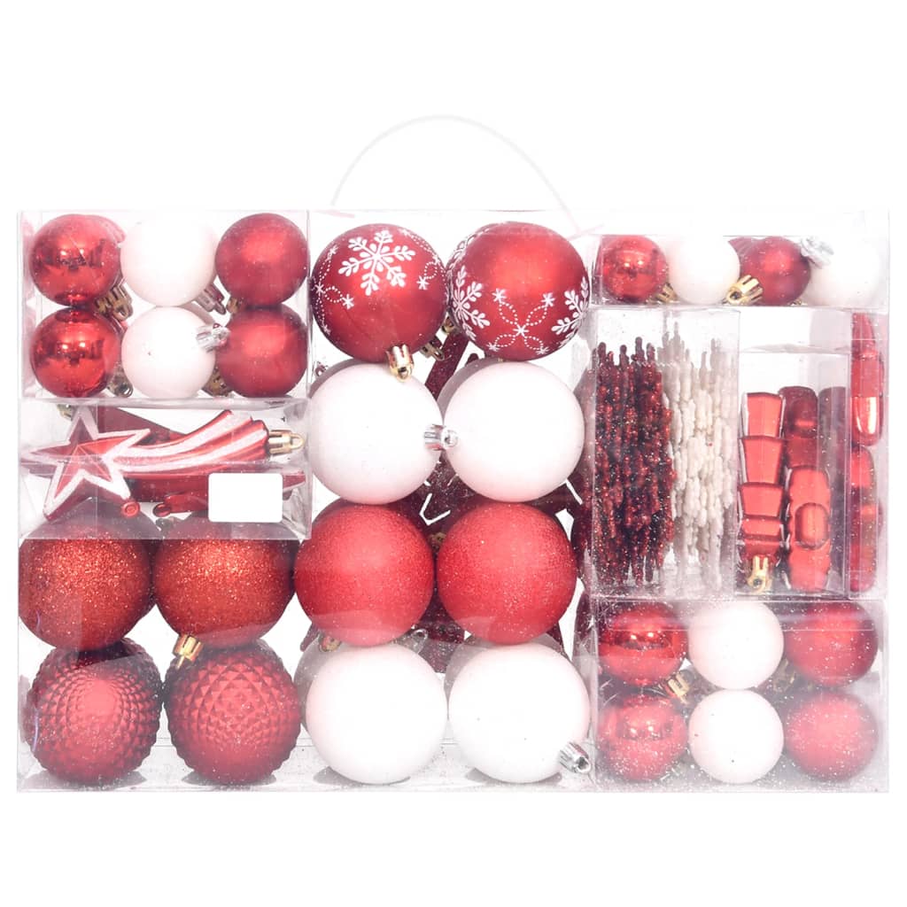 108-delige Kerstballenset rood en wit is nu te koop bij PeponiXL, paradijselijk wonen!