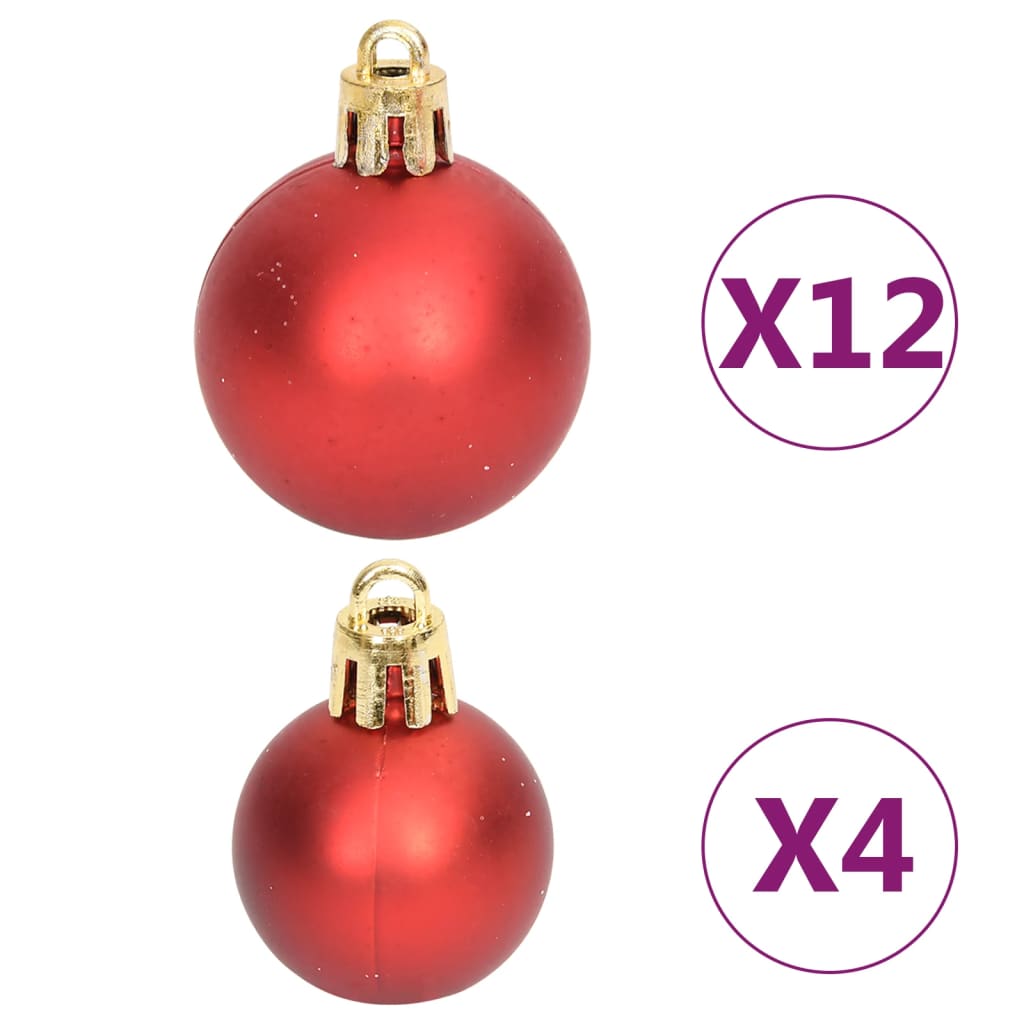 108-delige Kerstballenset rood en wit is nu te koop bij PeponiXL, paradijselijk wonen!