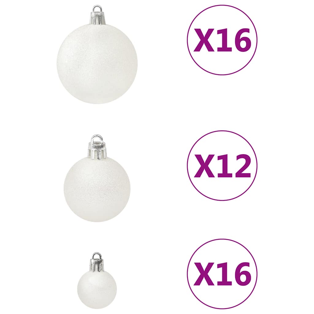 100-delige Kerstballenset wit is nu te koop bij PeponiXL, paradijselijk wonen!