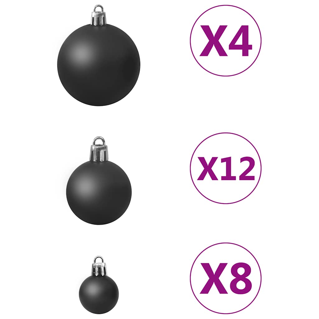 100-delige Kerstballenset zwart is nu te koop bij PeponiXL, paradijselijk wonen!