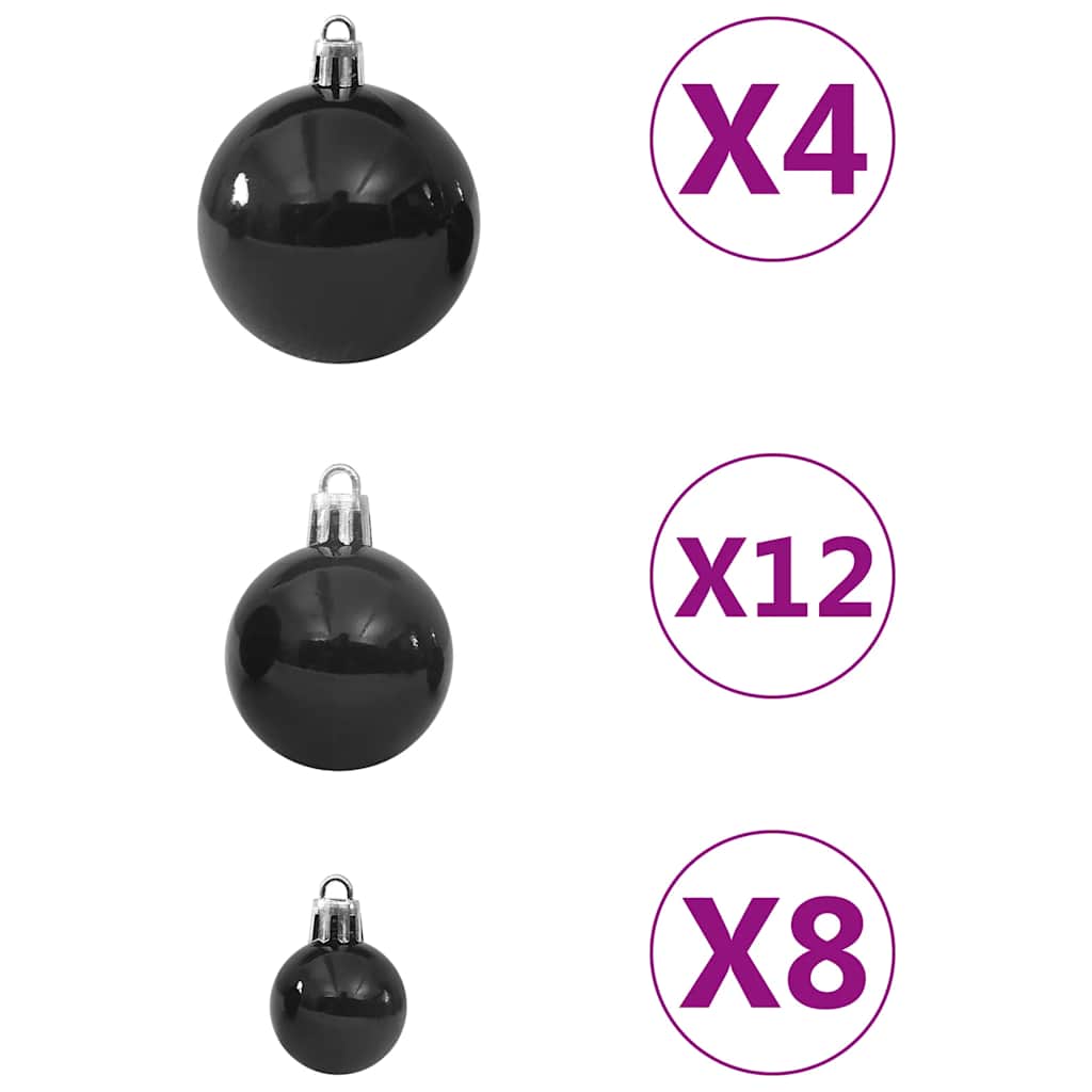 100-delige Kerstballenset zwart is nu te koop bij PeponiXL, paradijselijk wonen!