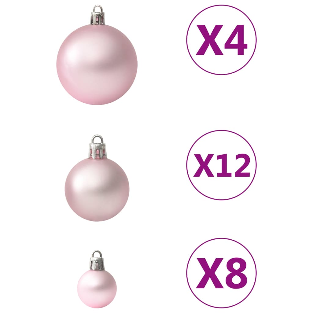 100-delige Kerstballenset roze is nu te koop bij PeponiXL, paradijselijk wonen!