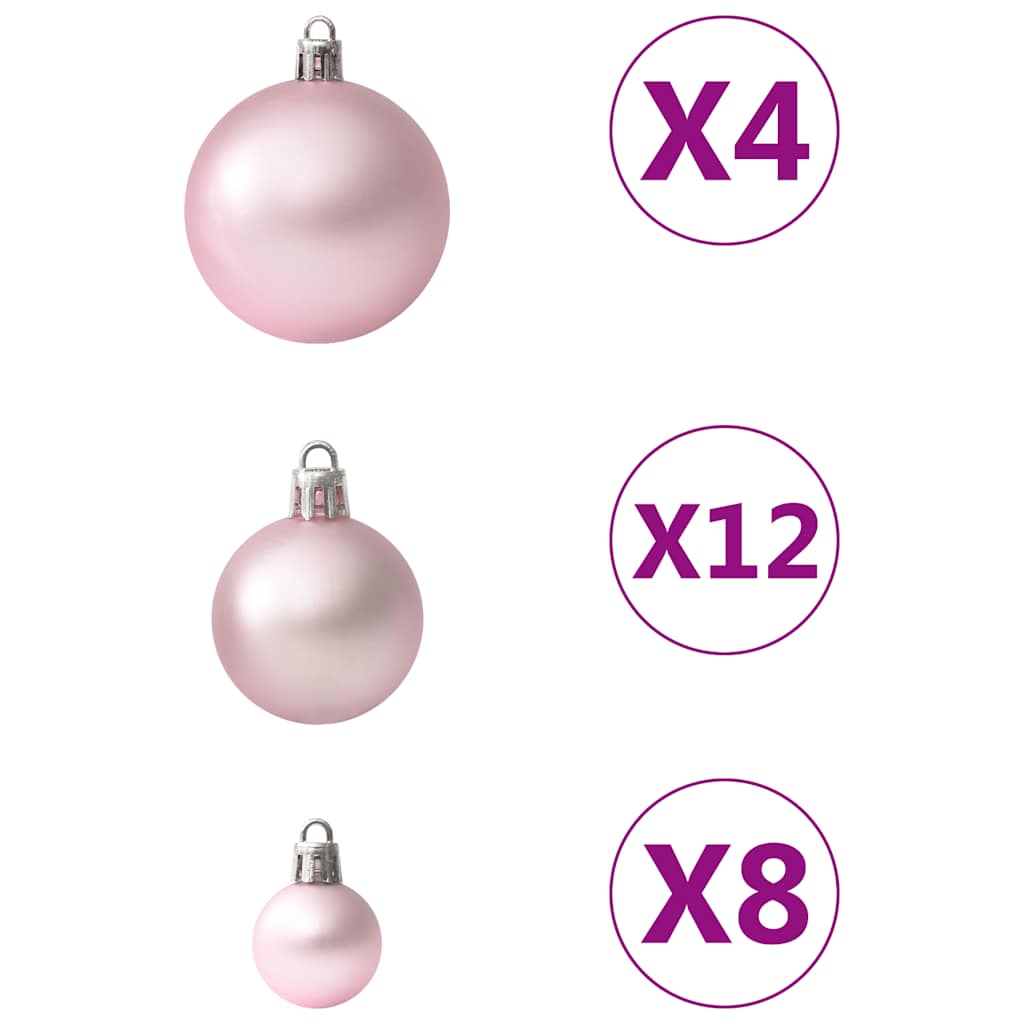 100-delige Kerstballenset roze is nu te koop bij PeponiXL, paradijselijk wonen!
