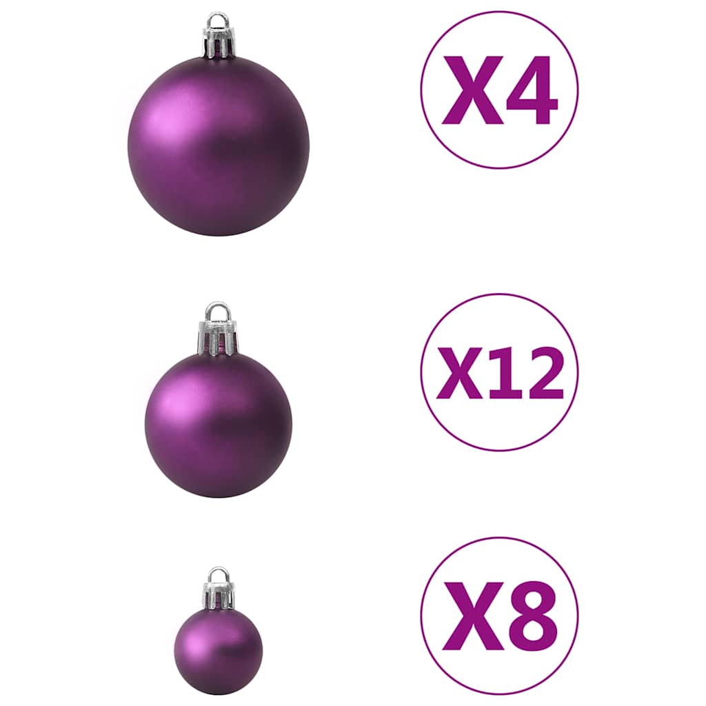 100-delige Kerstballenset paars is nu te koop bij PeponiXL, paradijselijk wonen!