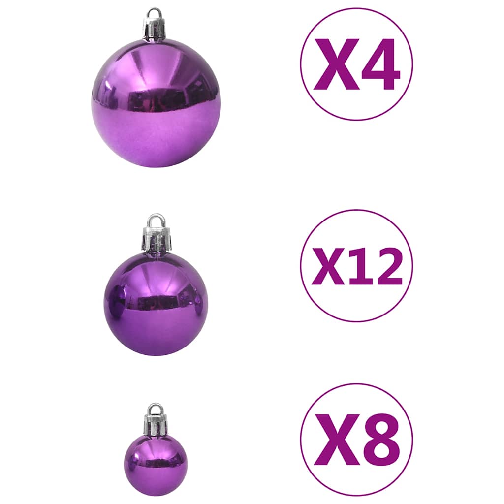 100-delige Kerstballenset paars is nu te koop bij PeponiXL, paradijselijk wonen!