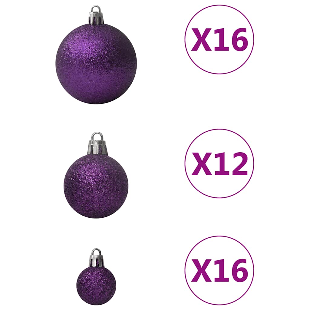 100-delige Kerstballenset paars is nu te koop bij PeponiXL, paradijselijk wonen!