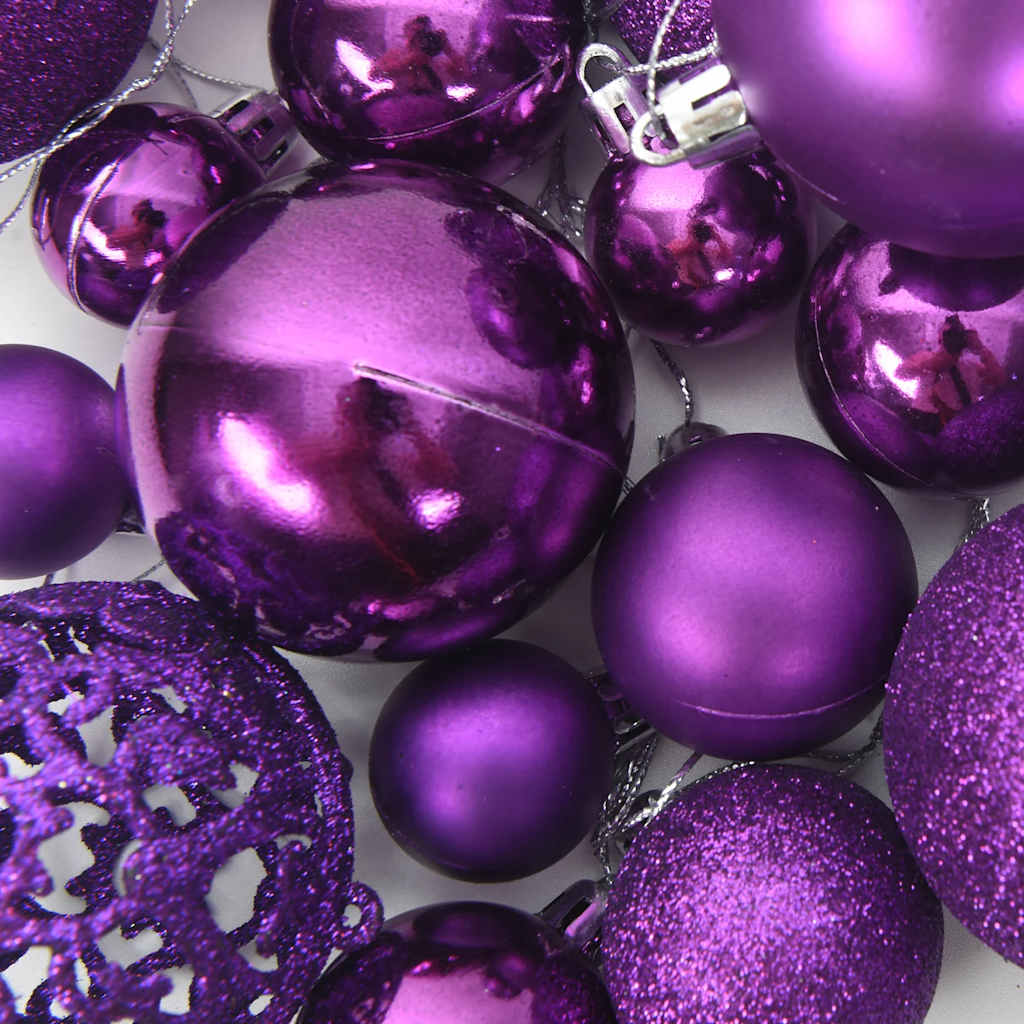 100-delige Kerstballenset paars is nu te koop bij PeponiXL, paradijselijk wonen!