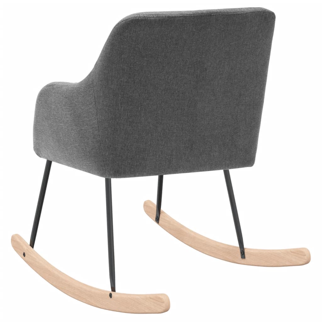 Schommelstoel stof lichtgrijs is nu te koop bij PeponiXL, paradijselijk wonen!