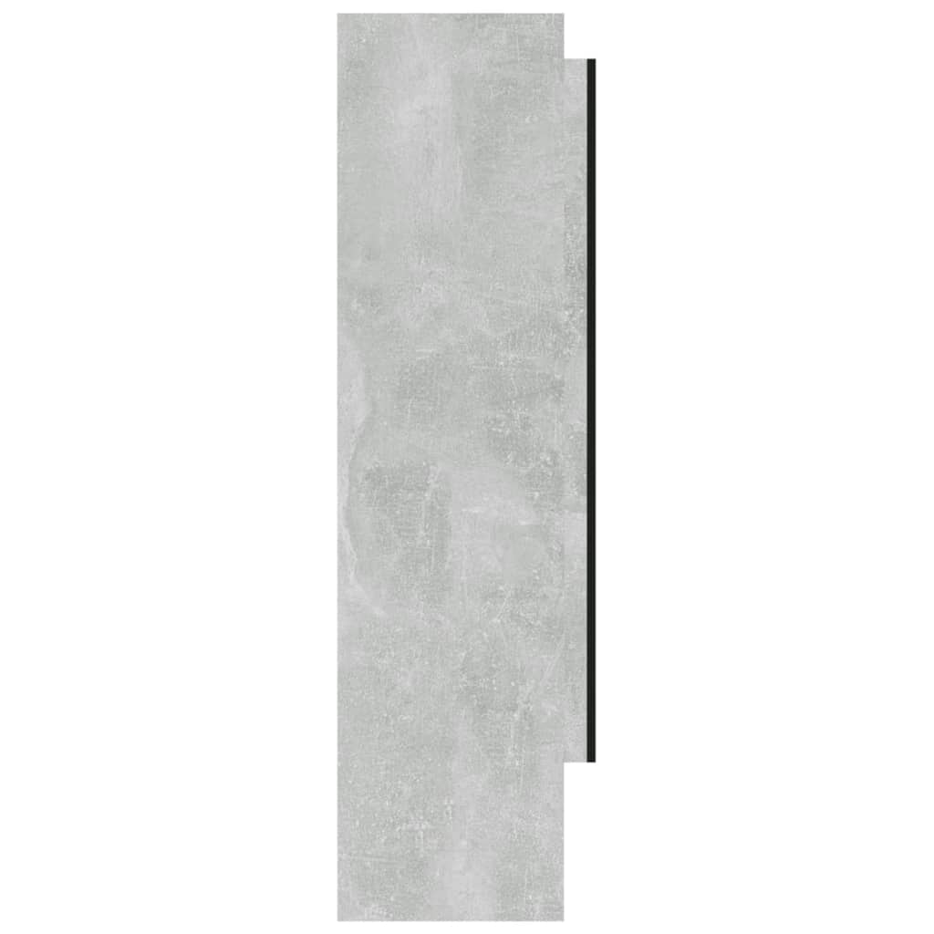 Badkamerkast met spiegel 80x15x60 cm MDF betongrijs is nu te koop bij PeponiXL, paradijselijk wonen!
