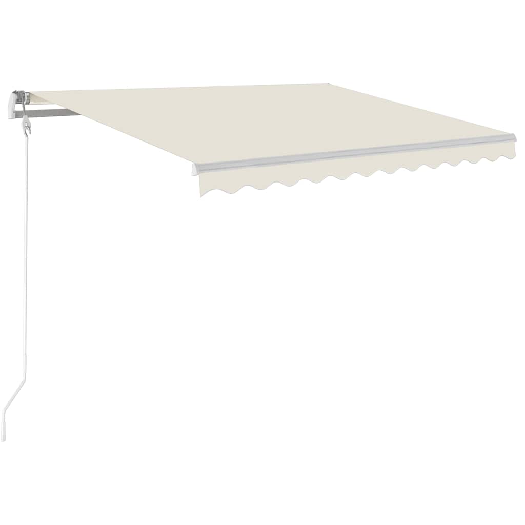 Luifel automatisch met LED en windsensor 300x250 cm crèmekleur is nu te koop bij PeponiXL, paradijselijk wonen!