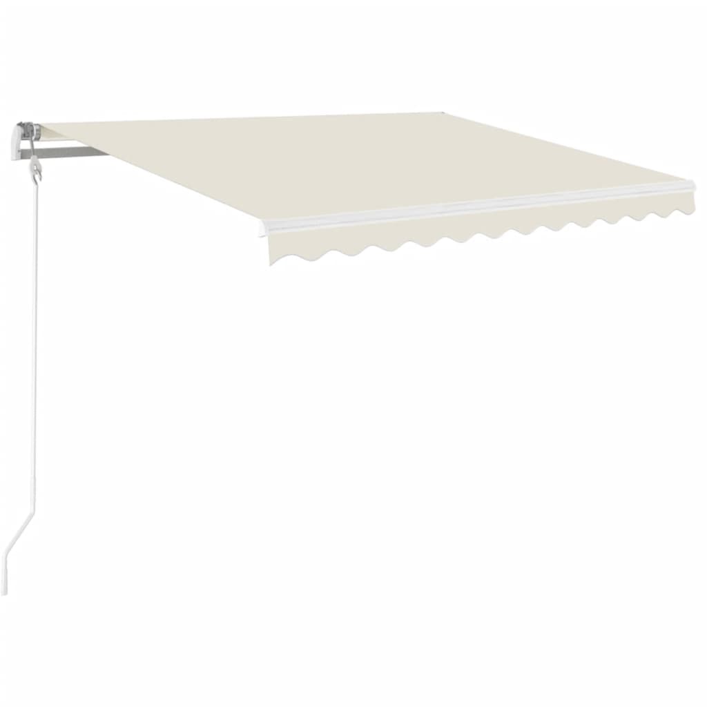 Luifel handmatig uittrekbaar 350x250 cm crèmekleurig is nu te koop bij PeponiXL, paradijselijk wonen!