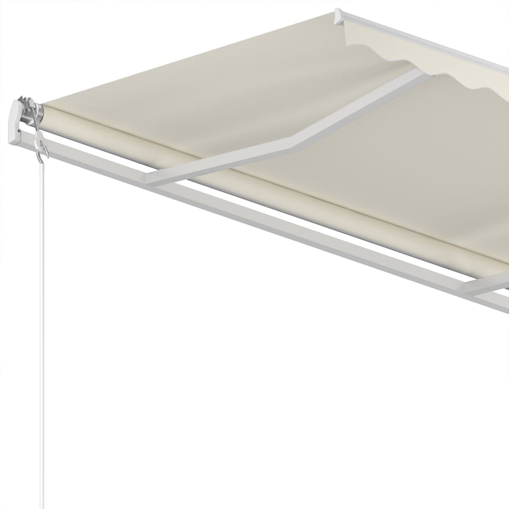 Luifel handmatig uittrekbaar 350x250 cm crèmekleurig is nu te koop bij PeponiXL, paradijselijk wonen!