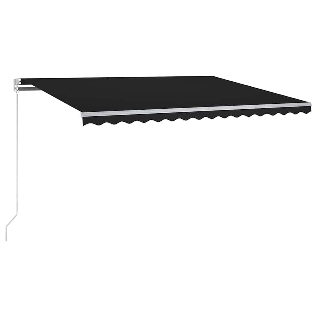 Luifel automatisch met LED en windsensor 350x250 cm antraciet is nu te koop bij PeponiXL, paradijselijk wonen!