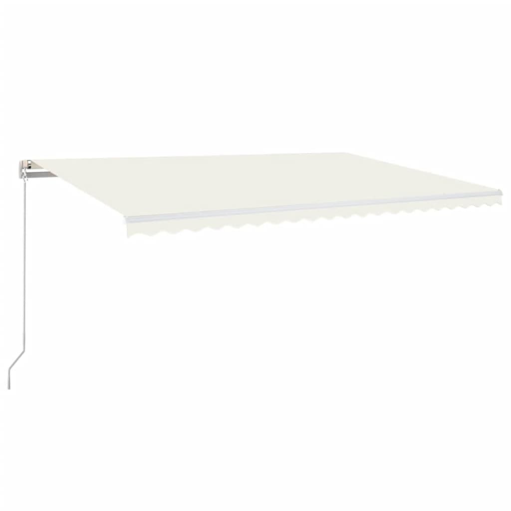 Luifel handmatig uittrekbaar 500x300 cm crèmekleurig is nu te koop bij PeponiXL, paradijselijk wonen!