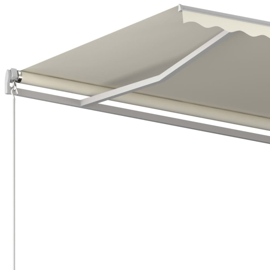 Luifel handmatig uittrekbaar 500x300 cm crèmekleurig is nu te koop bij PeponiXL, paradijselijk wonen!