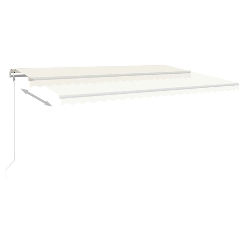 Luifel automatisch uittrekbaar 500x300 cm crèmekleurig is nu te koop bij PeponiXL, paradijselijk wonen!