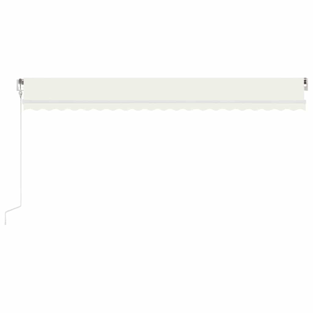 Luifel automatisch met LED en windsensor 500x300 cm crèmekleur is nu te koop bij PeponiXL, paradijselijk wonen!