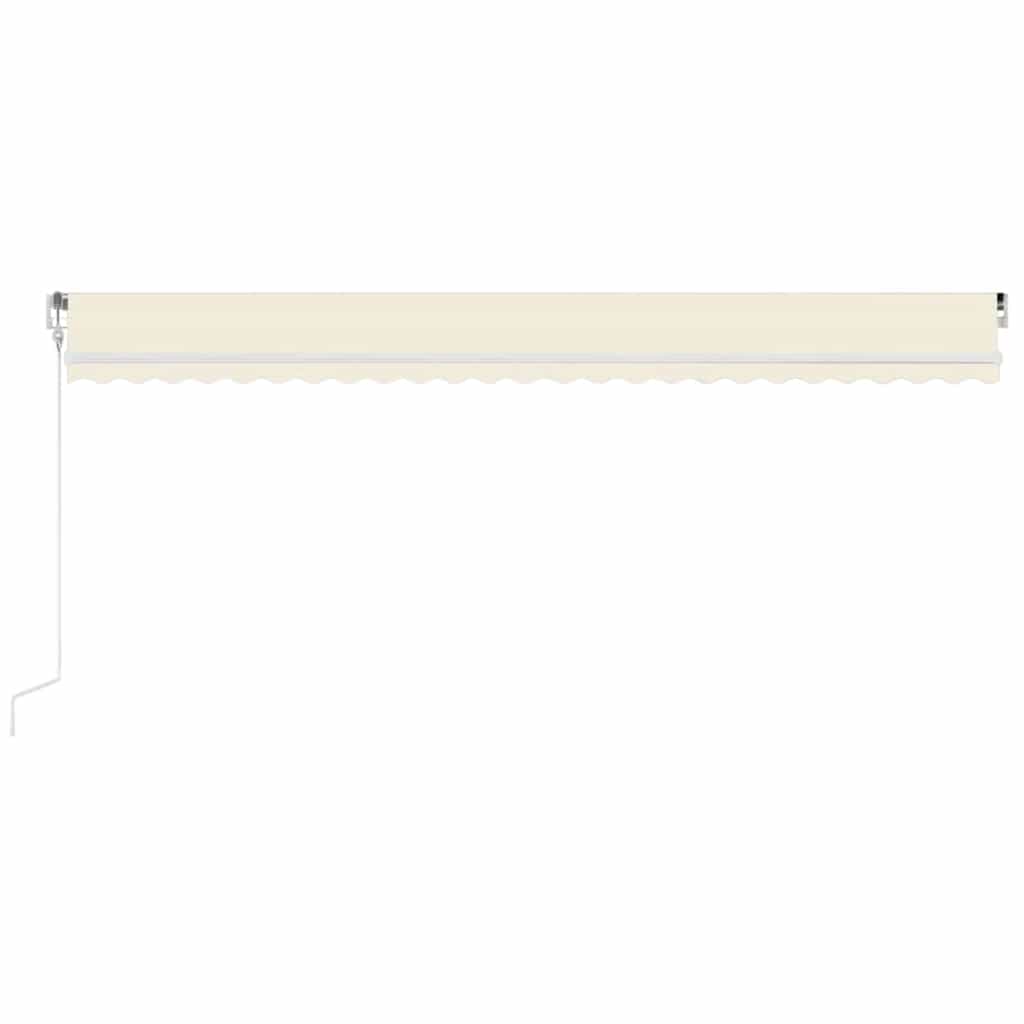 Luifel automatisch met LED en windsensor 600x300 cm crèmekleur is nu te koop bij PeponiXL, paradijselijk wonen!