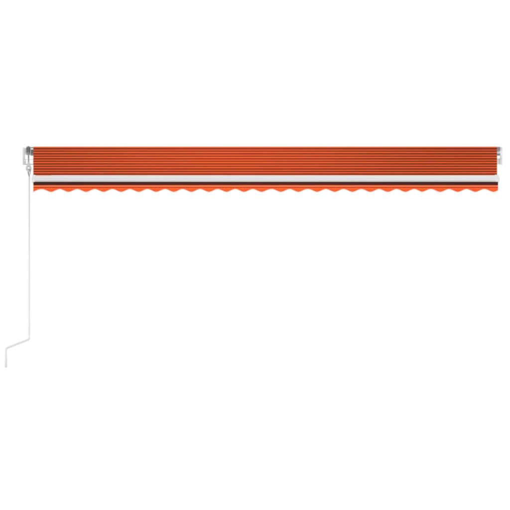 Luifel automatisch met LED windsensor 600x300 cm oranje bruin is nu te koop bij PeponiXL, paradijselijk wonen!
