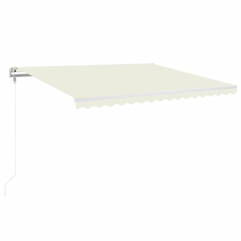 Luifel automatisch uittrekbaar 400x350 cm crèmekleurig is nu te koop bij PeponiXL, paradijselijk wonen!