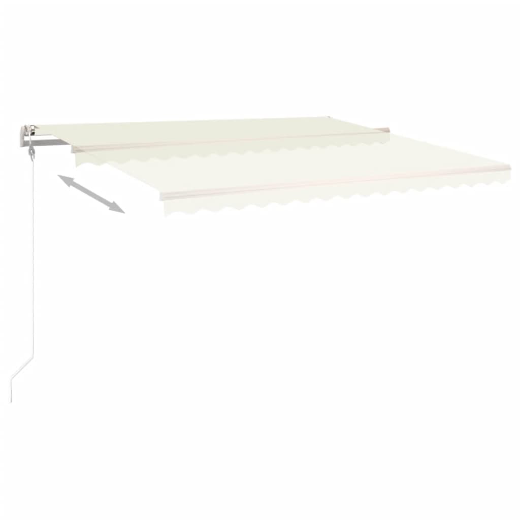 Luifel automatisch uittrekbaar 400x350 cm crèmekleurig is nu te koop bij PeponiXL, paradijselijk wonen!