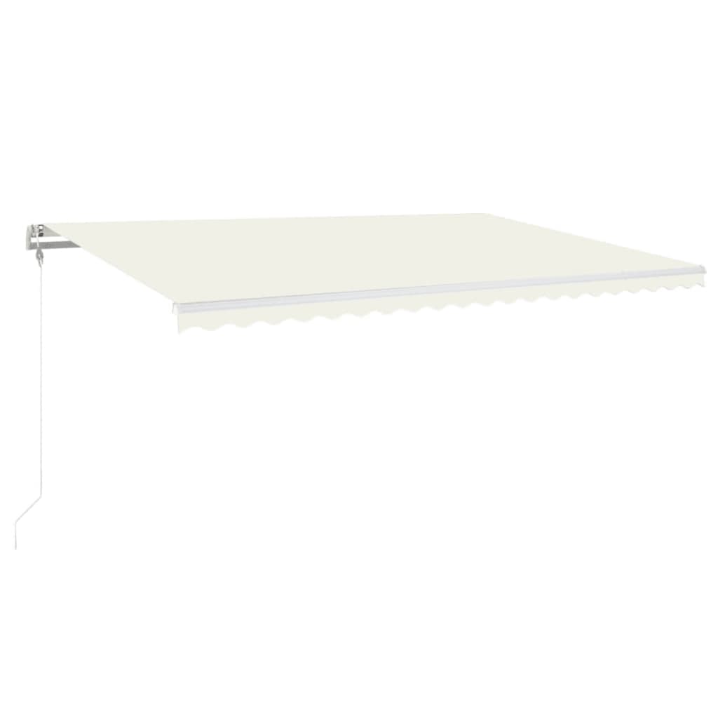 Luifel automatisch uittrekbaar 500x350 cm crèmekleurig is nu te koop bij PeponiXL, paradijselijk wonen!