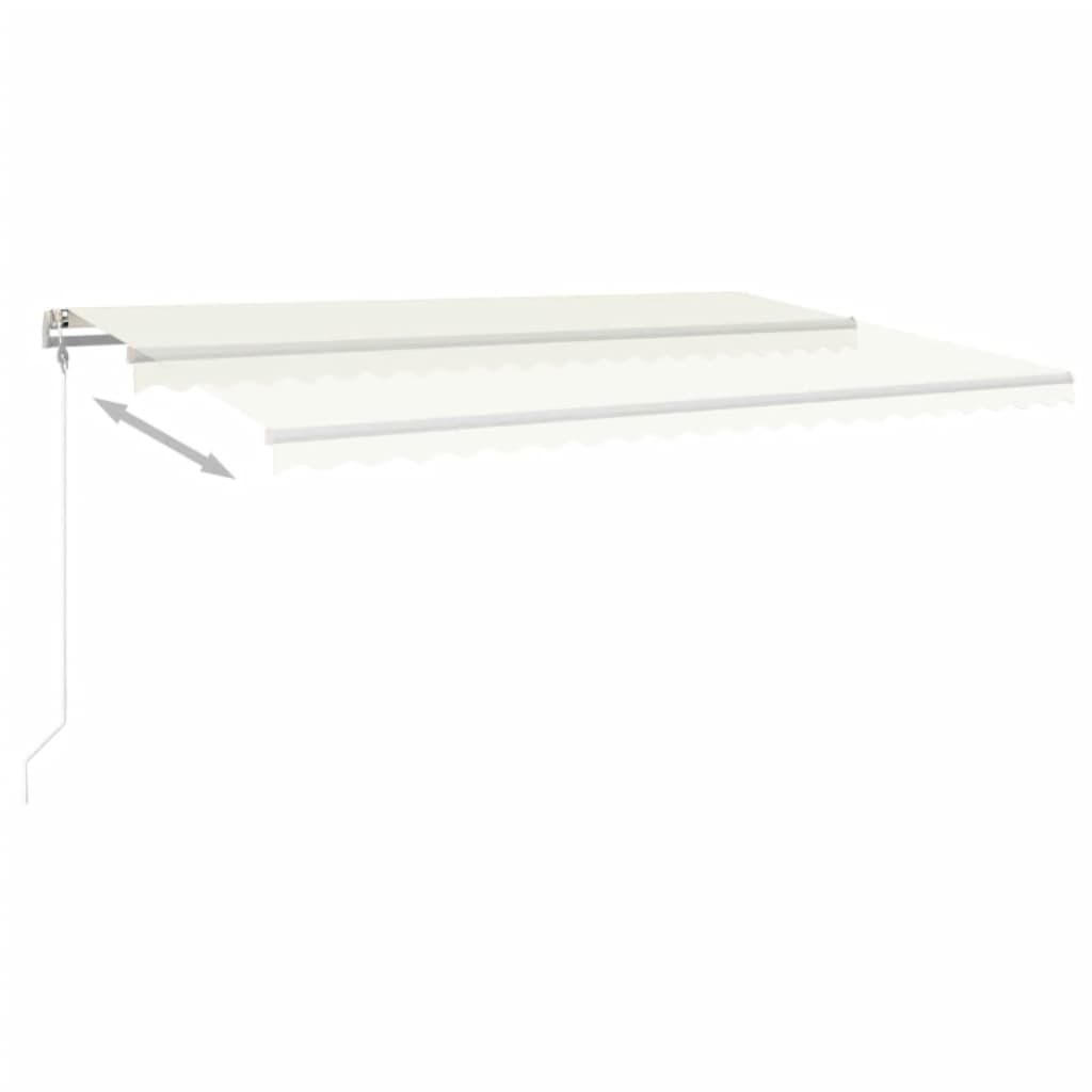 Luifel automatisch uittrekbaar 500x350 cm crèmekleurig is nu te koop bij PeponiXL, paradijselijk wonen!