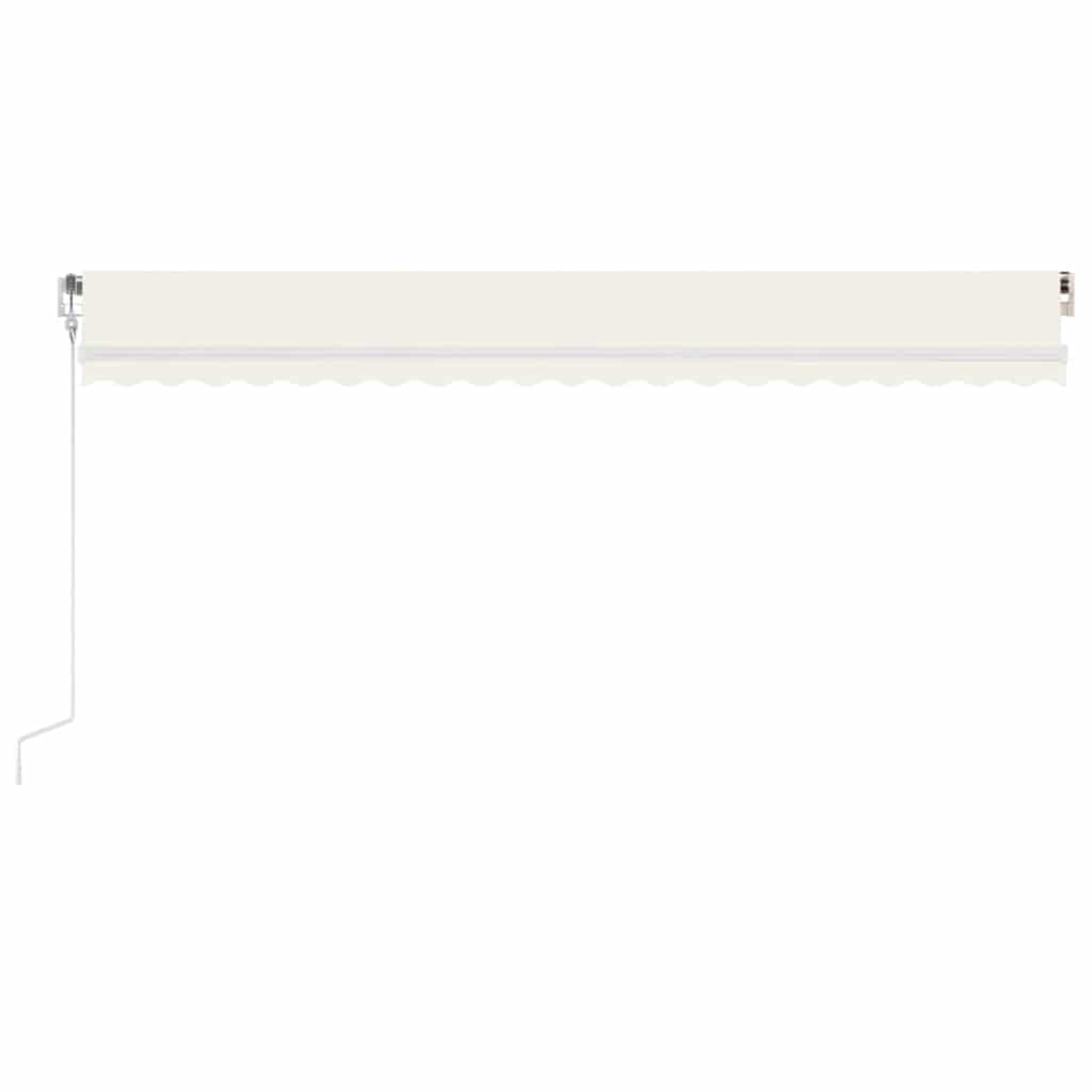 Luifel automatisch met LED en windsensor 500x350 cm crèmekleur is nu te koop bij PeponiXL, paradijselijk wonen!