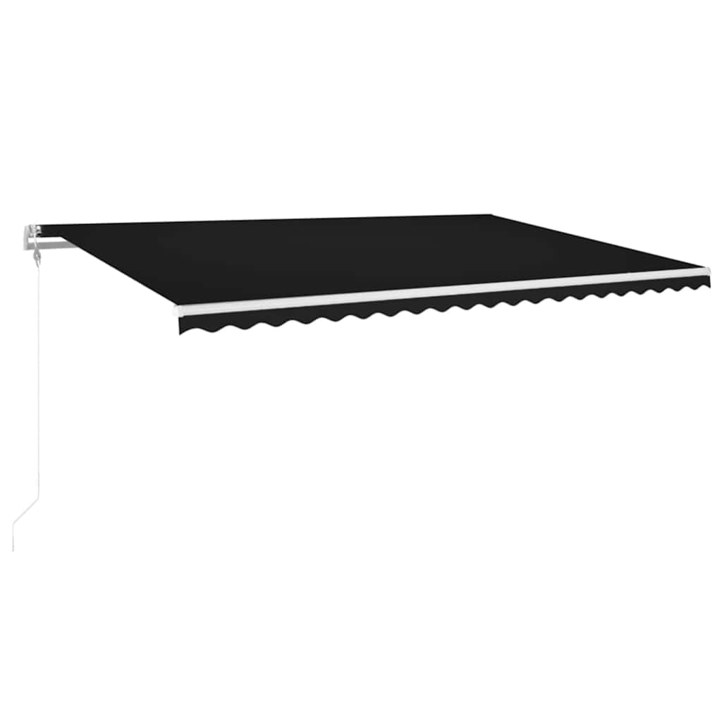 Luifel automatisch met LED en windsensor 500x350 cm antraciet is nu te koop bij PeponiXL, paradijselijk wonen!