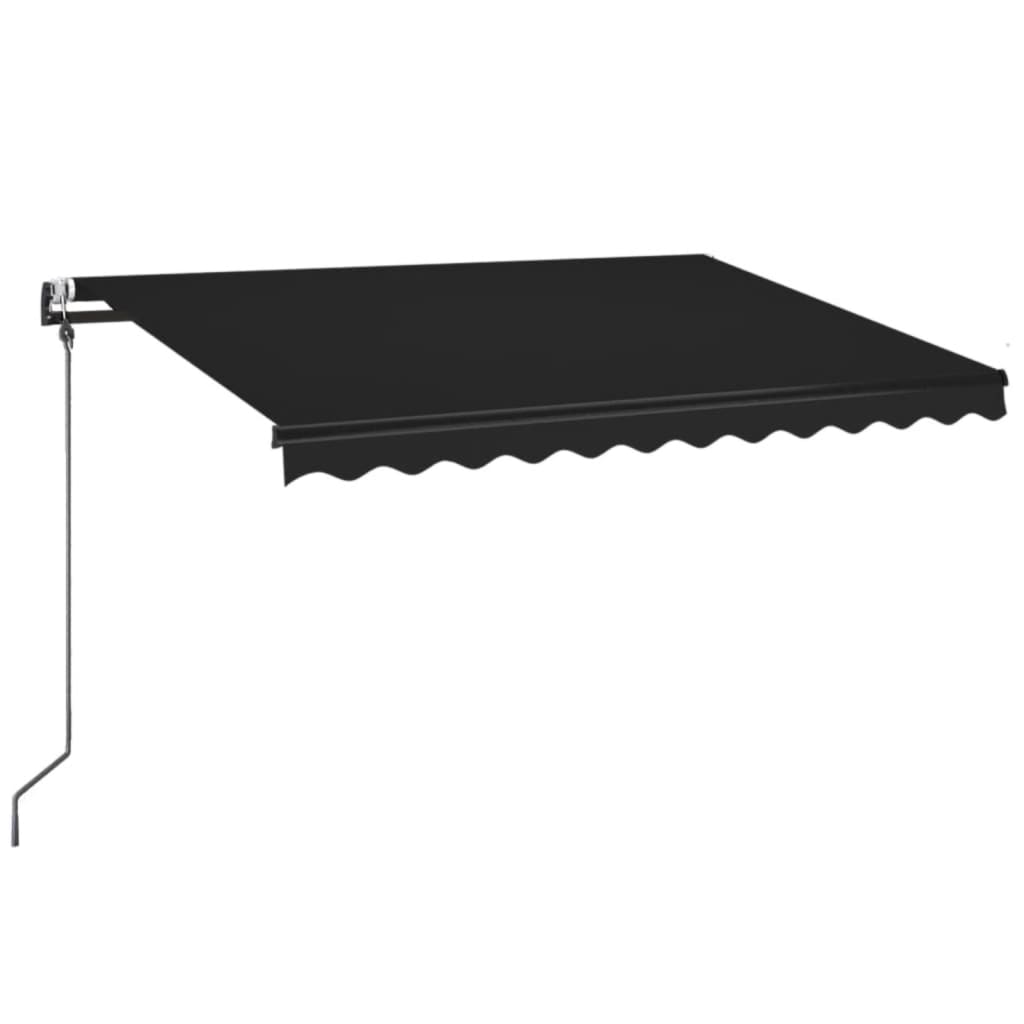 Luifel automatisch met LED en windsensor 350x250 cm antraciet is nu te koop bij PeponiXL, paradijselijk wonen!