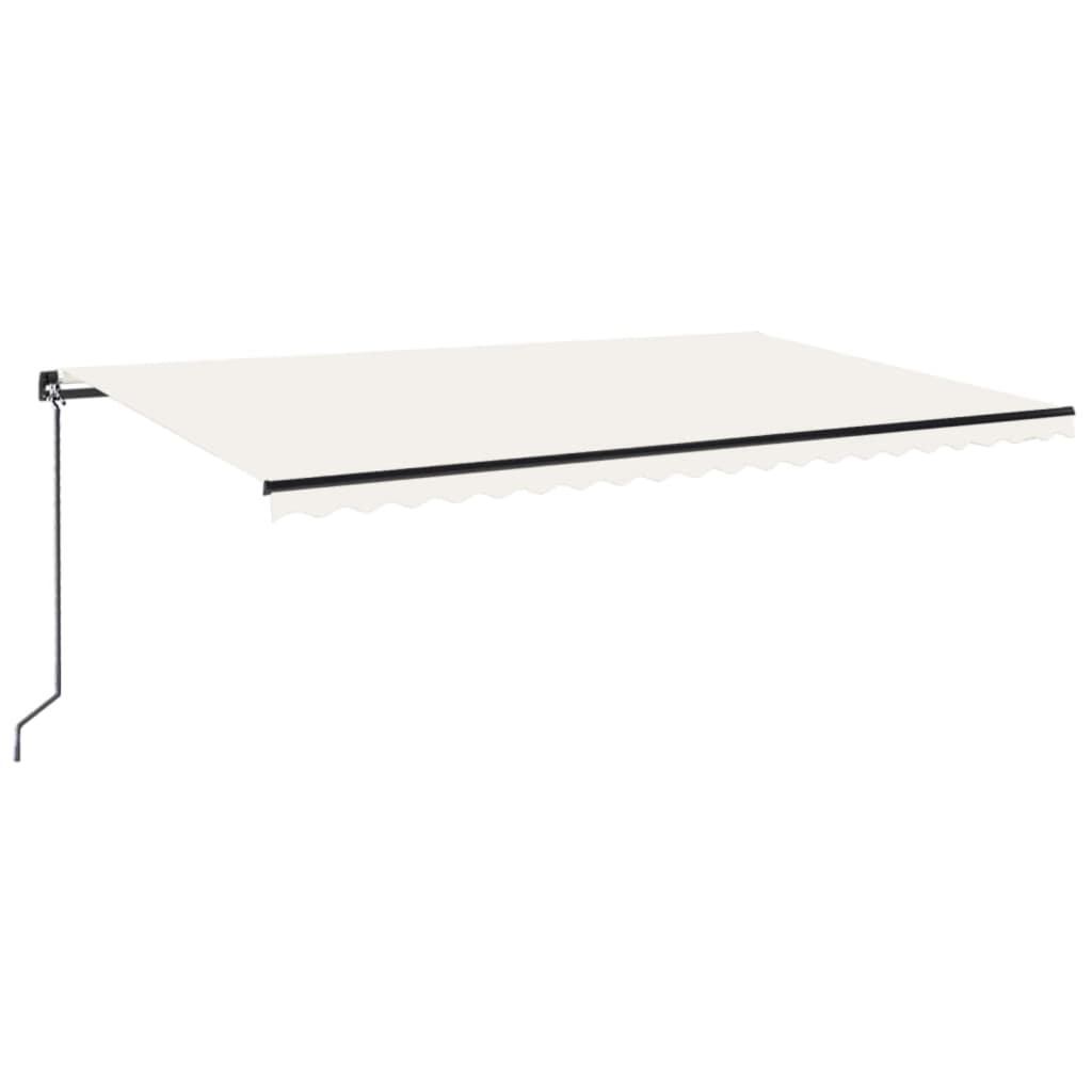 Luifel handmatig uittrekbaar 500x300 cm crèmekleurig is nu te koop bij PeponiXL, paradijselijk wonen!