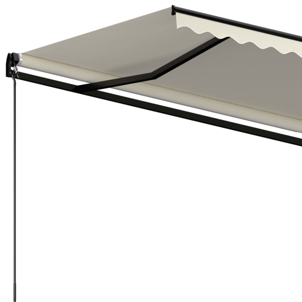 Luifel handmatig uittrekbaar 500x300 cm crèmekleurig is nu te koop bij PeponiXL, paradijselijk wonen!