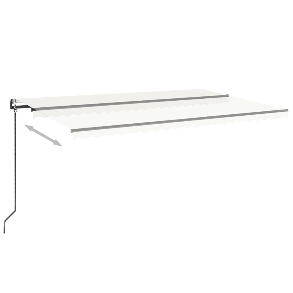 Luifel automatisch uittrekbaar 500x300 cm crèmekleurig is nu te koop bij PeponiXL, paradijselijk wonen!
