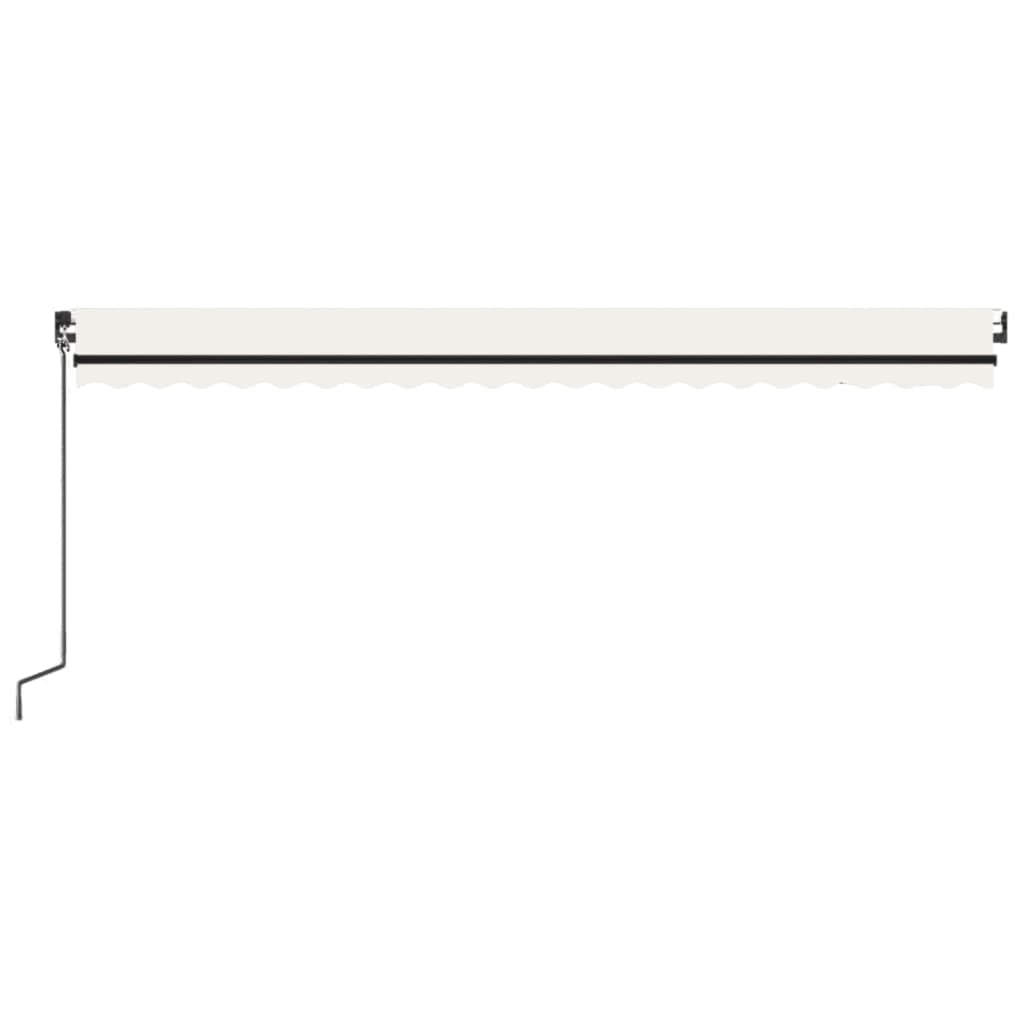 Luifel automatisch met LED en windsensor 500x300 cm crèmekleur is nu te koop bij PeponiXL, paradijselijk wonen!