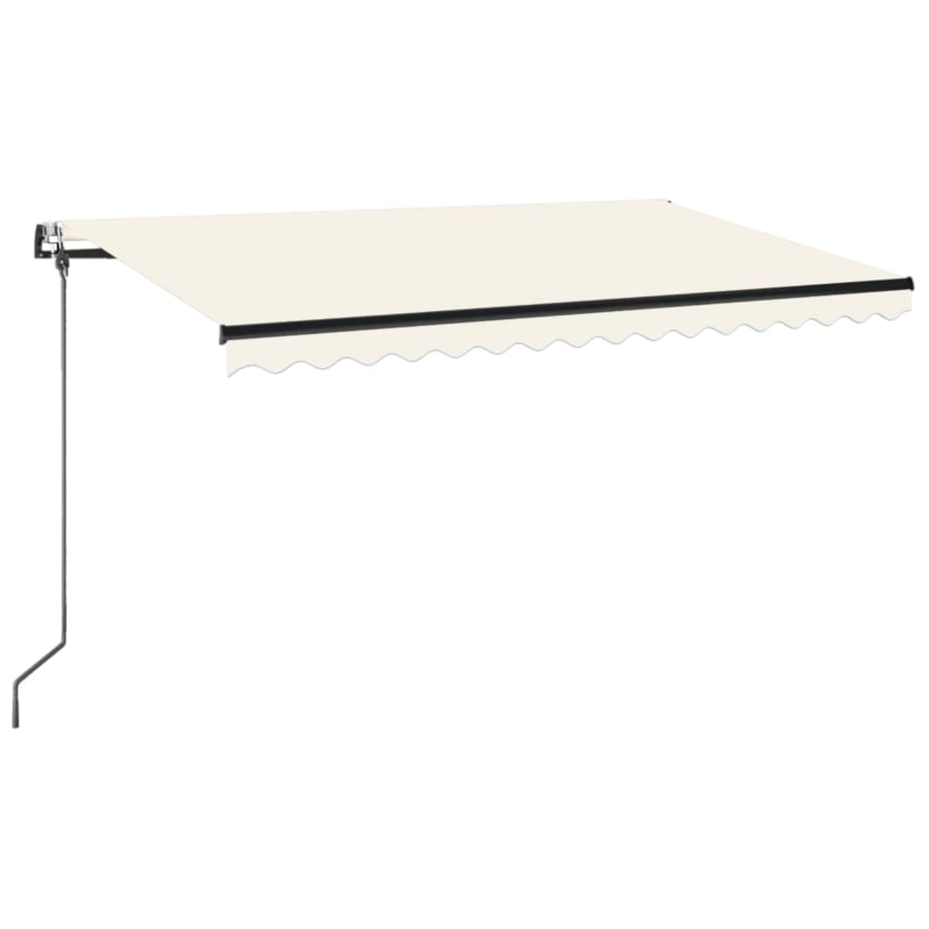 Luifel automatisch uittrekbaar 400x350 cm crèmekleurig is nu te koop bij PeponiXL, paradijselijk wonen!