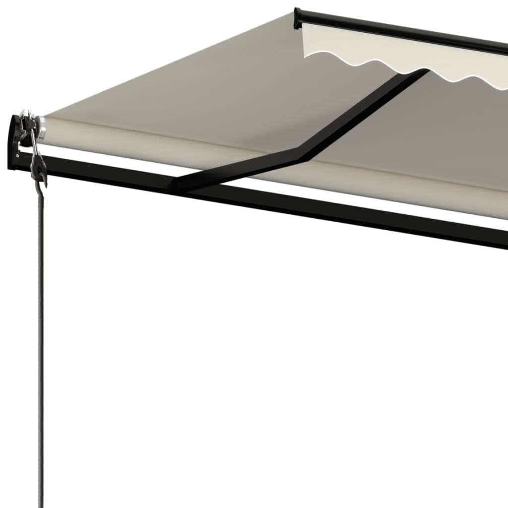 Luifel automatisch uittrekbaar 400x350 cm crèmekleurig is nu te koop bij PeponiXL, paradijselijk wonen!