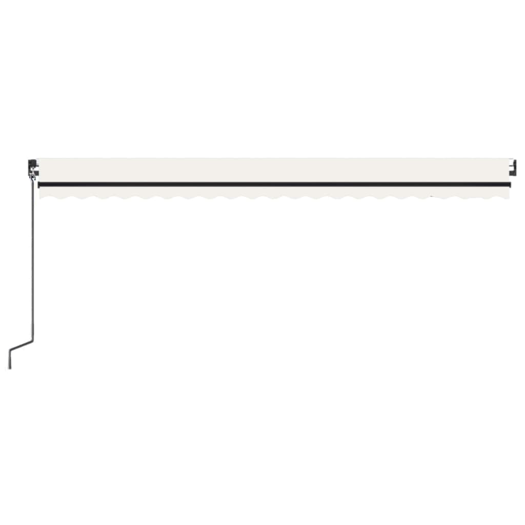 Luifel automatisch met LED en windsensor 500x350 cm crèmekleur is nu te koop bij PeponiXL, paradijselijk wonen!