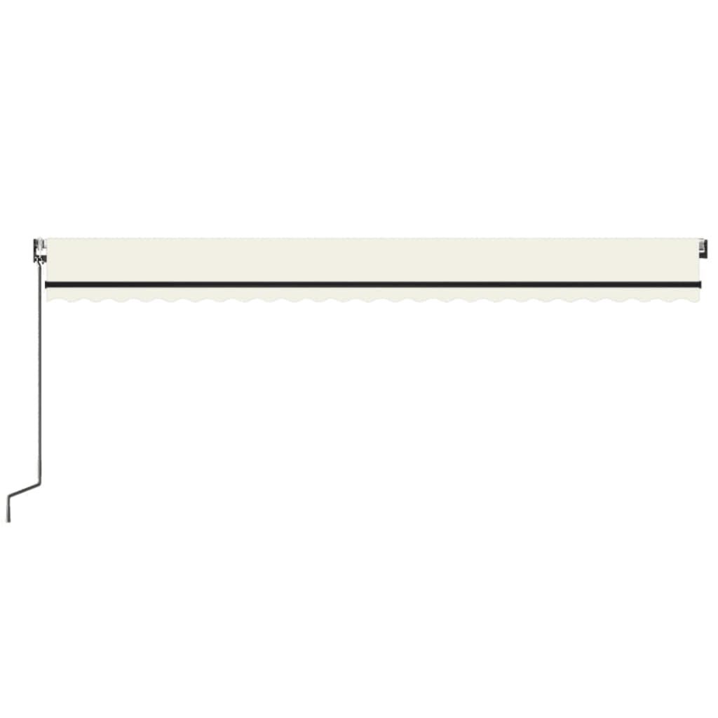 Luifel automatisch met LED en windsensor 600x350 cm crèmekleur is nu te koop bij PeponiXL, paradijselijk wonen!