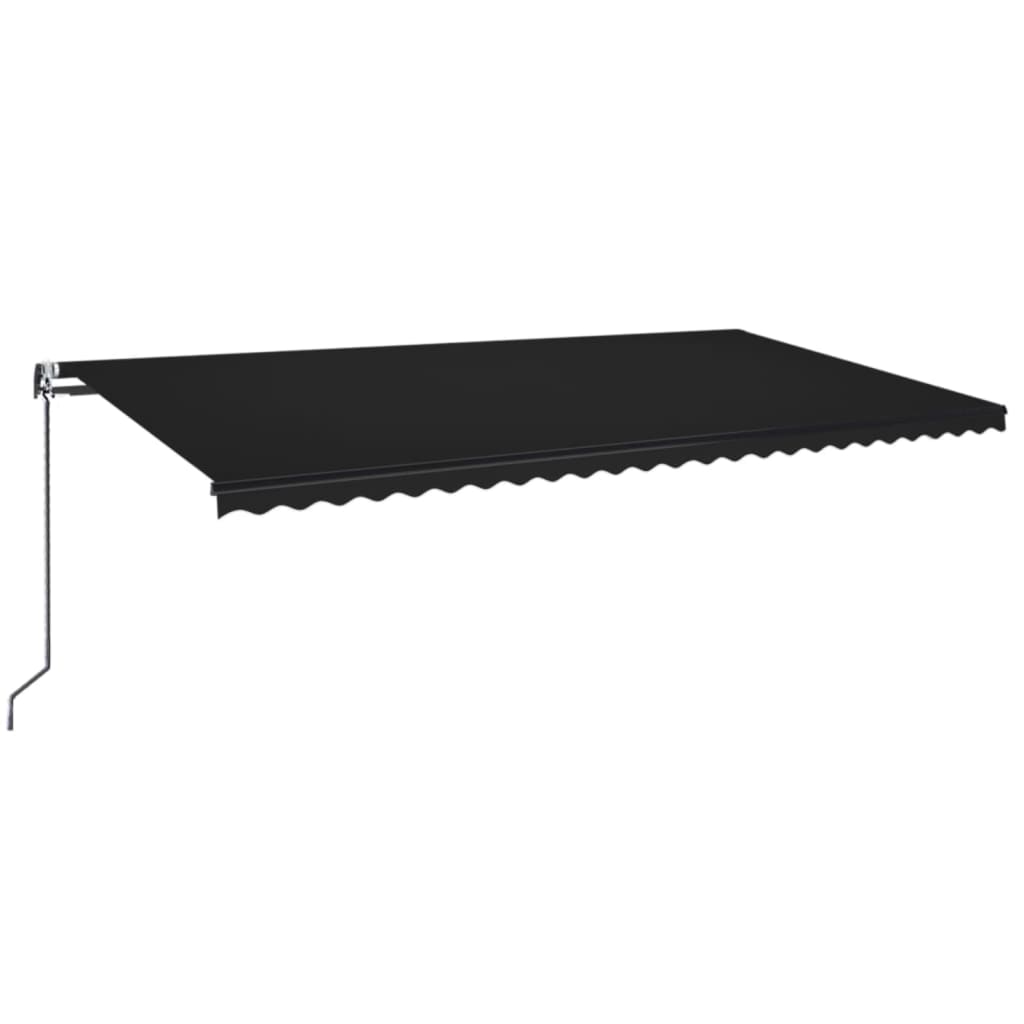 Luifel automatisch met LED en windsensor 600x350 cm antraciet is nu te koop bij PeponiXL, paradijselijk wonen!