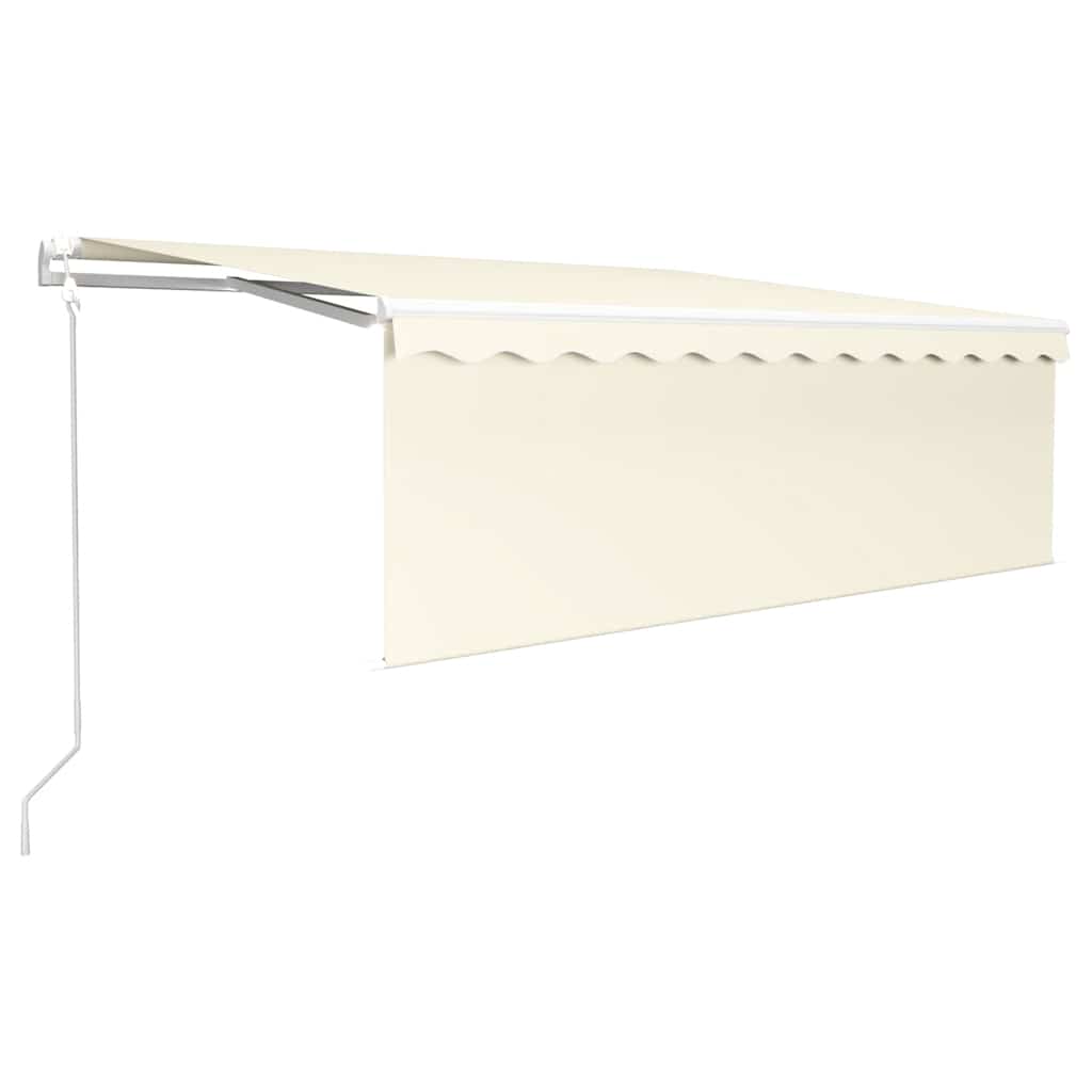 Luifel automatisch met rolgordijn, LED en windsensor 4x3m crème is nu te koop bij PeponiXL, paradijselijk wonen!