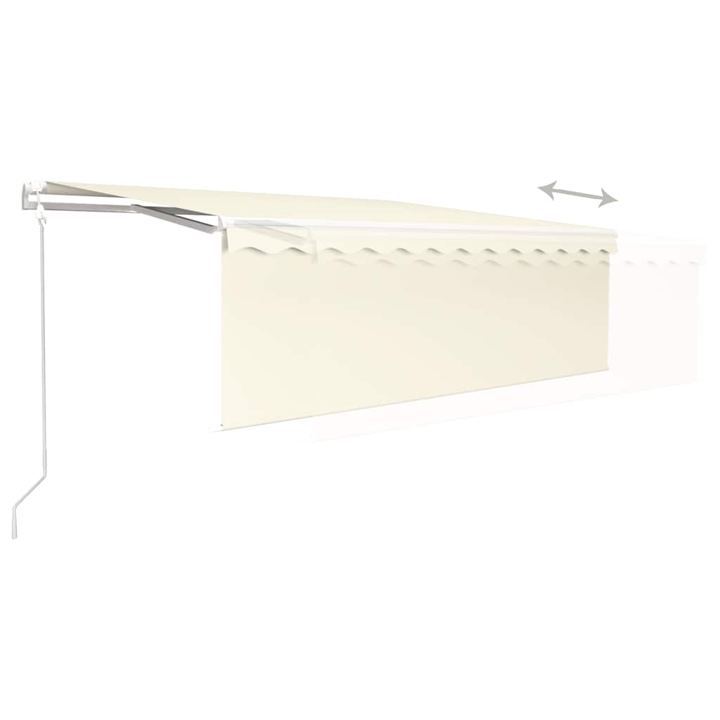 Luifel automatisch met rolgordijn, LED en windsensor 4x3m crème is nu te koop bij PeponiXL, paradijselijk wonen!