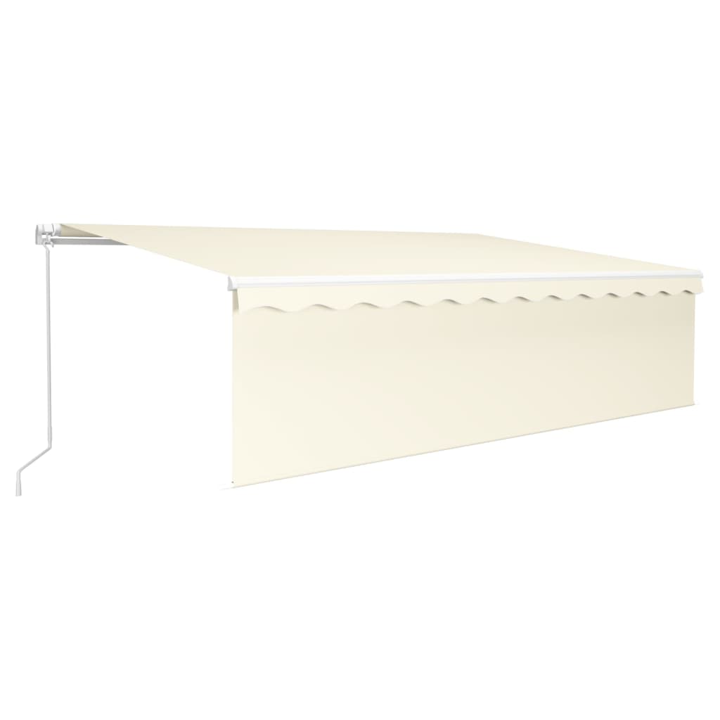 Luifel handmatig uittrekbaar met rolgordijn 5x3 m crèmekleurig is nu te koop bij PeponiXL, paradijselijk wonen!