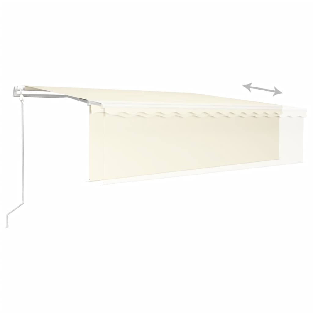 Luifel automatisch uittrekbaar met rolgordijn 5x3m crèmekleurig is nu te koop bij PeponiXL, paradijselijk wonen!