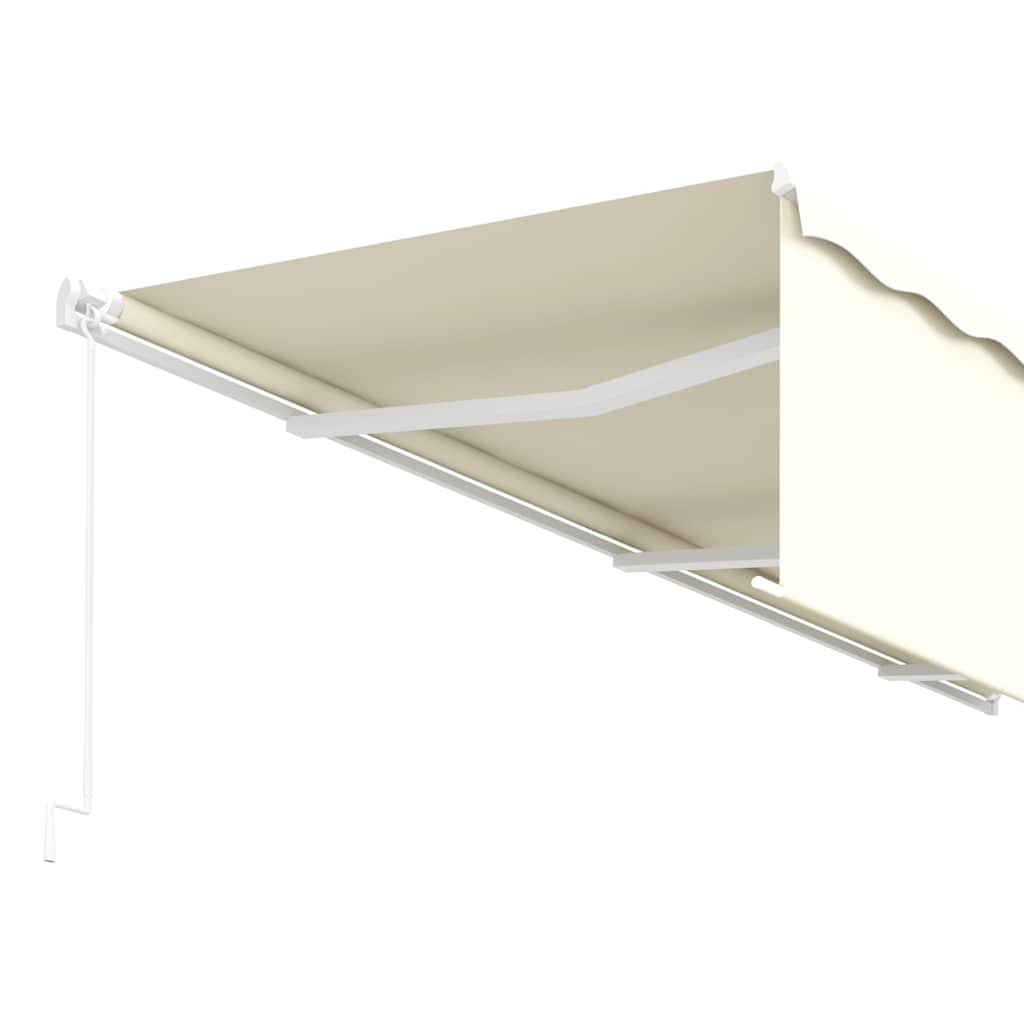 Luifel handmatig uittrekbaar met rolgordijn 6x3 m crèmekleurig is nu te koop bij PeponiXL, paradijselijk wonen!